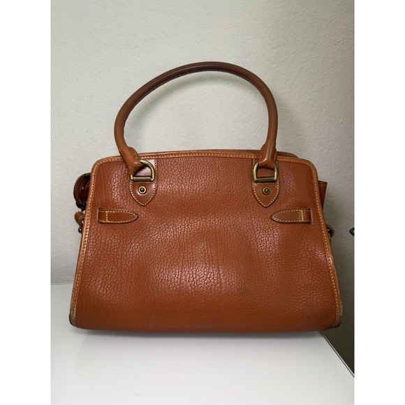 DOONEY & BOURKE Vintage Bag All Weather Leather Satchel 2Way USA 80s 90s Brown** - Picture 12 of 16